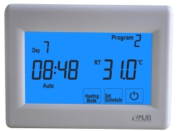 H8100H 7 Day Programmable Floor Heating Touch Screen Thermostat.